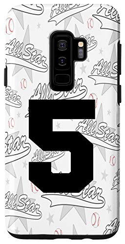 Galaxy S9 Baseball Case Number 5 Five Gift Case