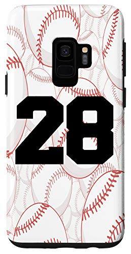 Galaxy S9 Baseball Case Number 28 Twenty Eight Case