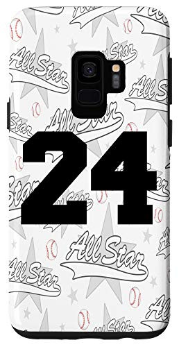 Galaxy S9 Baseball Case Number 24 Twenty Four Gift Case