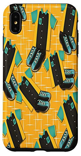iPhone XS Max Classic Bowling Retro Decor Patterns Bowling Gear Equipment Case