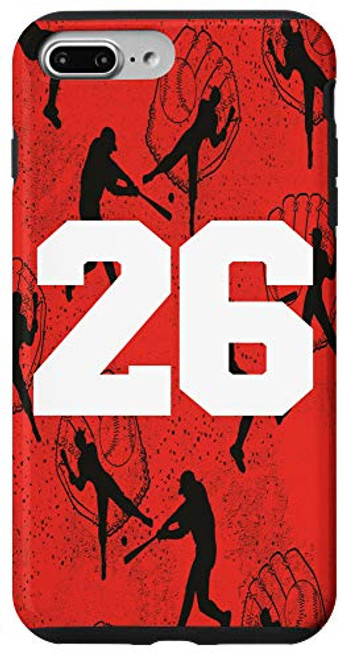 iPhone 7 Plus8 Plus Baseball Case White Number 26 Twenty Six Case