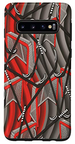 Galaxy S10 Hockey Decor Print Gear Goal Hockey Sticks Case