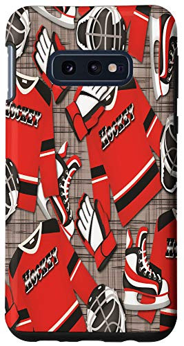 Galaxy S10e Hockey Decor Print Gear Hockey Equipment Case