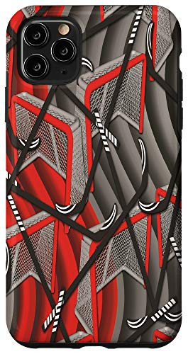 iPhone 11 Pro Max Hockey Decor Print Gear Goal Hockey Sticks Case