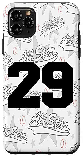 iPhone 11 Pro Max Baseball Case Number 29 Twenty Nine Gift Case