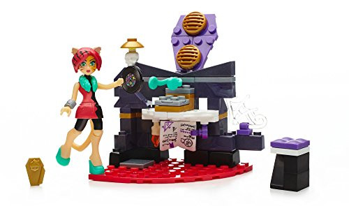 Mega Bloks Monster High Study Howl DJ Building Set Mega Bloks Monster High Study Howl DJ Building Set