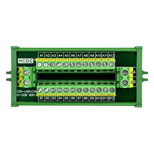 30Amp300V 2x12 Position Terminal Block Distribution Module Screw Mount