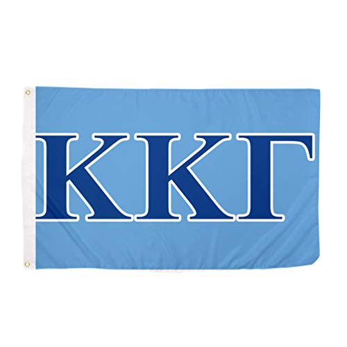 Kappa Kappa Gamma Letter Sorority Flag Greek Banner Large 3 feet x 5 feet Sign Decor KKG