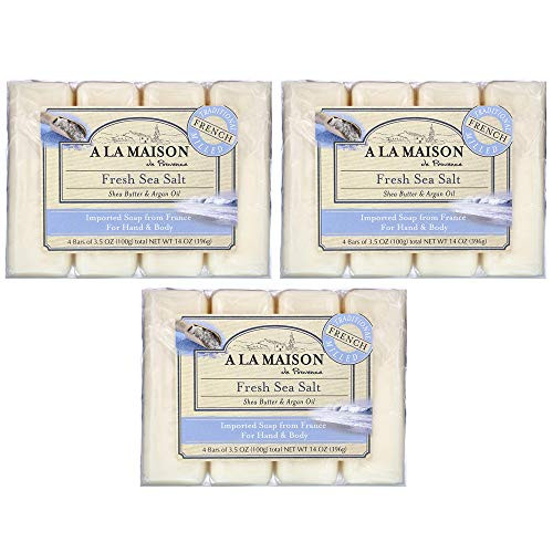 A La Maison Fresh Sea Salt Bar Soap 3_5 Oz each 12 Bars Total