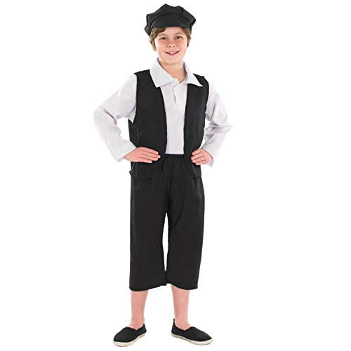 Kids Victorian Boy Costume Childrens Historical School Outfit - X-Large Kids Victorian Boy Costume Childrens Historical School Outfit - X-Large