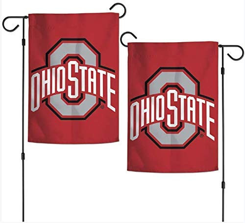 WinCraft NCAA Ohio State University Buckeyes 12_5 x 18 Inch 2-Sided Garden Flag - Logo WinCraft NCAA Ohio State University Buckeyes 12_5 x 18 Inch 2-Sided Garden Flag - Logo