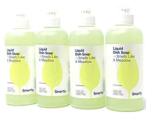 Smartly Dishwashing Liquid Smells Like A Meadow 10 Fluid Ounce 4 Pack