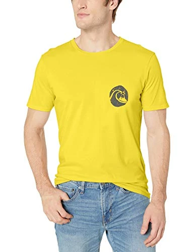 Quiksilver Mens Quik Vinyl Short Sleeve TEE Sulphur L