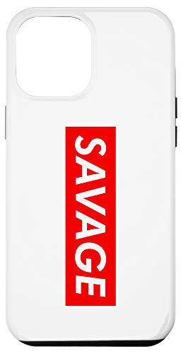 iPhone 12 Pro Max Savage Red Box Logo Case