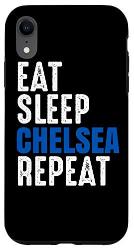 iPhone XR Chelsea Eat Sleep Repeat Tee Gift Case