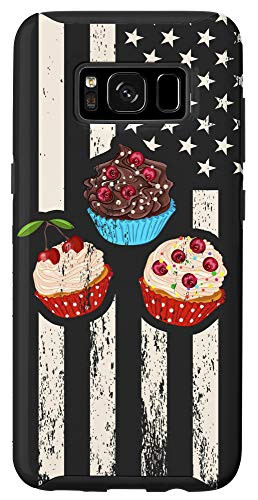Galaxy S8 Colorful Delicious Cupcake   American Flag - Pastry Cupcake Case