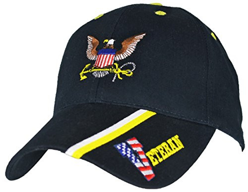 EAGLE CREST U_S_ Navy Veteran Baseball Cap_ Navy Blue
