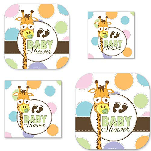 Giraffe Boy Girl Gender Neutral Baby Shower Party Supplies Pack for 16 Guests - Dinner Plates Dessert Plates Beverage Napkins Luncheon Napkins Giraffe Boy Girl Gender Neutral Baby Shower Party Supplies Pack for 16 Guests - Dinner Plates Dessert Plates Beverage Napkins Luncheon Napkins