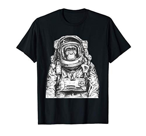 Astronaut Monkey Chimpanzee Cosmonaut Astronomy Astrophysics T-Shirt