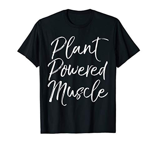 Plant Powered Muscle Shirt Vintage Vegan Clean Workout Gear