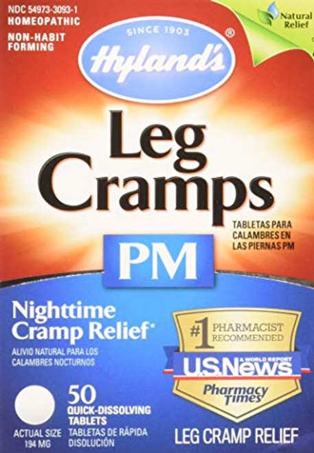 Hylands Leg Cramps PM Tablets 50 ea Pack of 2