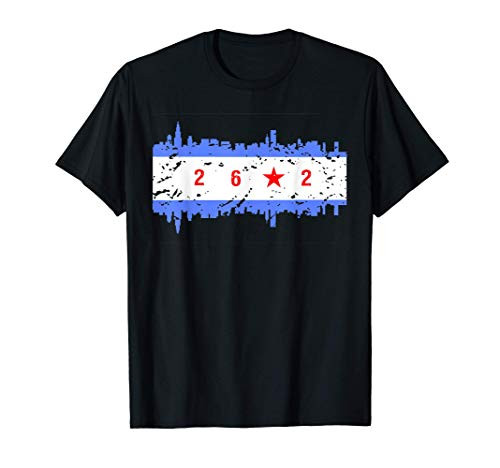 Chicago Flag Runner Gear Chicago Apparel Marathon Finisher T-Shirt