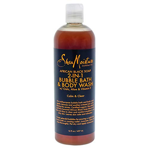 Shea Moisture Sheamoisture African Black Soap 2-in-1 Bubble Bath   Body Wash - 16 Oz