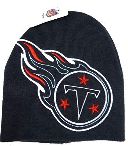 Reebok Tennessee Titans Big Logo Hype NFL Knit Beanie