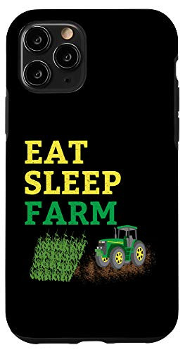 iPhone 11 Pro Farmer Gift Dad Grandpa Eat Sleep Farm Tractor Case