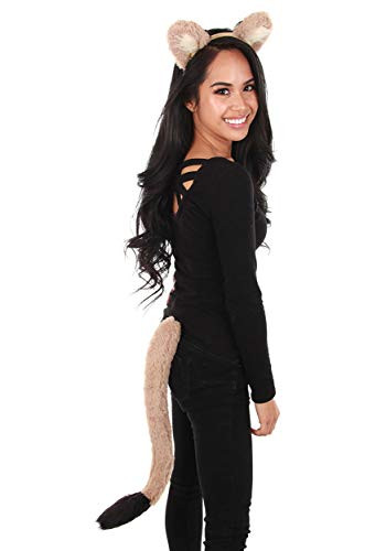 Disney Lion King Nala Ears and Tail Costume Accessory Kit for Adults and Kids Tan