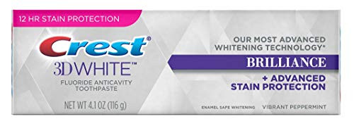 Crest Toothpaste 4_1 Ounce 3D White Brilliance Peppermint Vibrant Peppermint 2 Pack