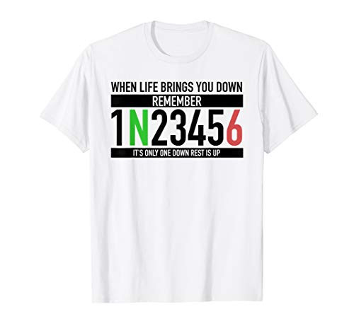 1N23456 Motorcycle Gear Shift T-Shirt