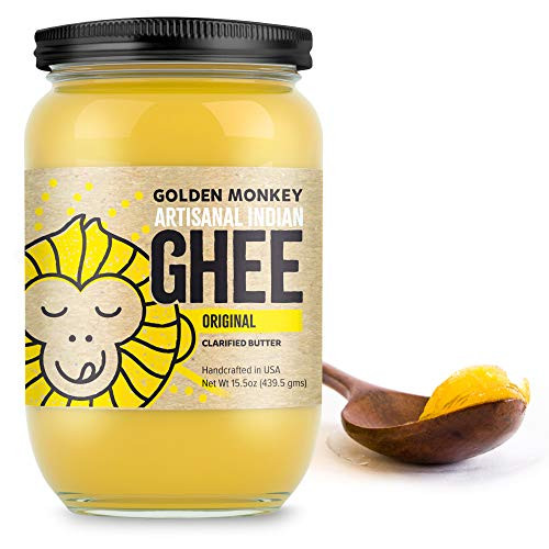 Organic Ghee Clarified Butter  Ghee Butter Organic Grass Fed Boosts Energy  Unsalted Butter Organic Ghee Oil  Perfect for Paleo Keto Lactose   Gluten Free Diet