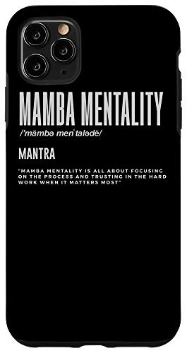 iPhone 11 Pro Max Mamba Mentality Motivational Quote Inspirational Definition Case