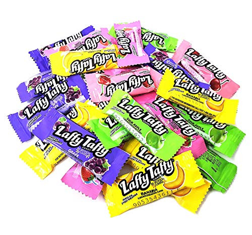 Assorted Flavor Laffy Taffy Candy Bars - Strawberry Banana Grape Sour Apple Cherry Flavor Party Favorite Mix Bulk Pack 3 Lbs