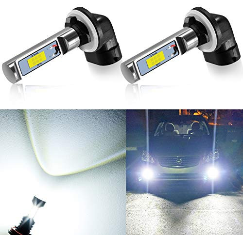 AUXLIGHT 881 LED Fog Light DRL Bulbs 3000 Lumens Extremely Bright 889 886 894 862 896 898 Bulbs Replacement for Cars Trucks 6000K Xenon White