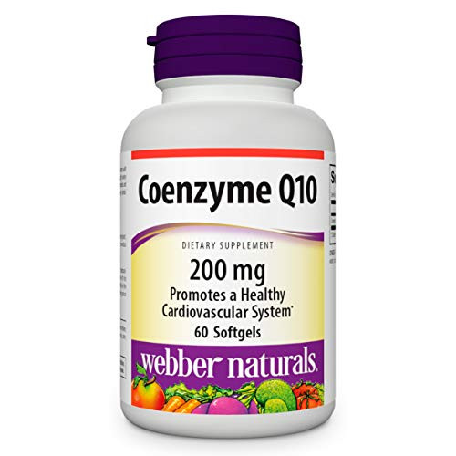 Webber Naturals CoQ10 200mg 60 softgels for Heart Health Webber Naturals CoQ10 200mg 60 softgels for Heart Health