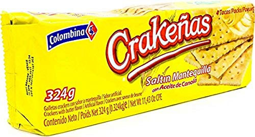 Colombina Crakenas Saltin Mantequilla 5_7 oz Pack of 12