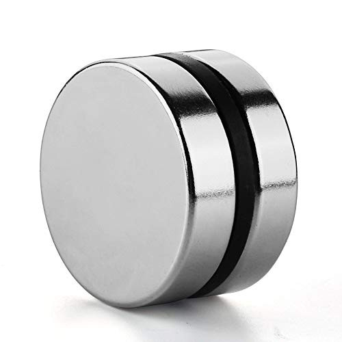 REALTH Magnets Disc 1_57 Inch Neodymium Strong Permanent Rare Earth Round Magnetic Blocks for Fridge Office Science Project Building and Craft 2 Pack MC306 REALTH Magnets Disc 1_57 Inch Neodymium Strong Permanent Rare Earth Round Magnetic Blocks for Fridge Office Science Project Building and Craft 2 Pack MC306