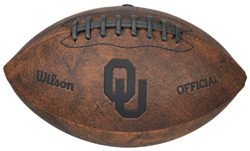 NCAA Oklahoma Sooners Vintage Throwback Football 9-Inches