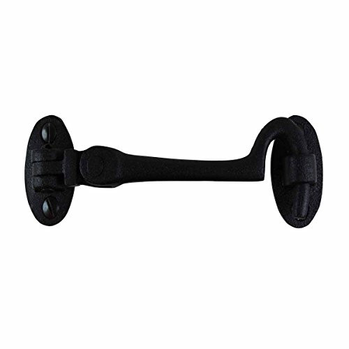 Renovator's Supply Cabin Hook and Eye For Shed Gate Door Wrought Iron Rustproof RSF Finish 4 Inch