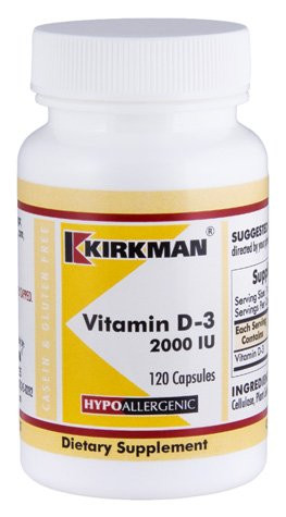 Vitamin D-3 2000 IU Capsules - Hypo - 120 ct