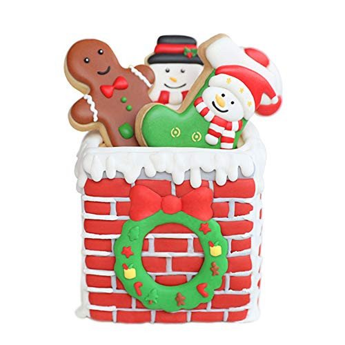 Holiday Christmas Cookie Molds - Set of 10-5Pcs Cookie Cutter and 5Pcs Matching Cookie Stencils Include Snowman Christmas boots Gingerbread Man Christmas Garland and Christmas Chimney Holiday Christmas Cookie Molds - Set of 10-5Pcs Cookie Cutter and 5Pcs Matching Cookie Stencils Include Snowman Christmas boots Gingerbread Man Christmas Garland and Christmas Chimney