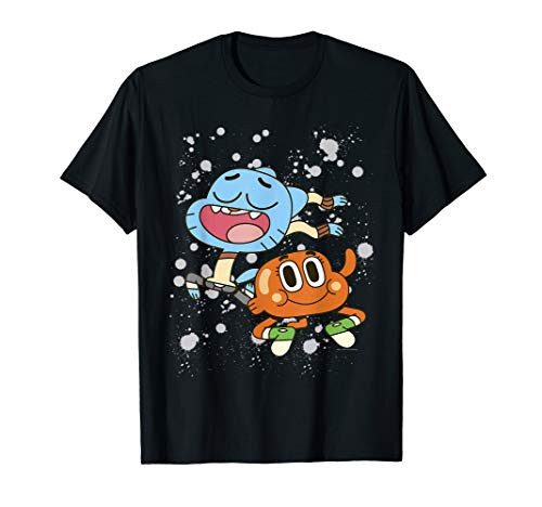 CN The Amazing World Of Gumball   Darwin Paint Splatter T-Shirt