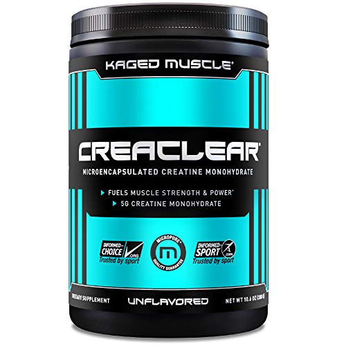 Creatine Monohydrate Powder to Build Muscle   Strength Kaged Muscle CreaClear Creatine Powder Proprietary Technology for Superior Solubility Unflavored Creatine Monohydrate Supplement 300g Creatine Monohydrate Powder to Build Muscle   Strength Kaged Muscle CreaClear Creatine Powder Proprietary Technology for Superior Solubility Unflavored Creatine Monohydrate Supplement 300g