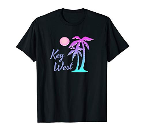 Key West Souvenir Sun Sunset Palm Tree Florida Keys T-Shirt