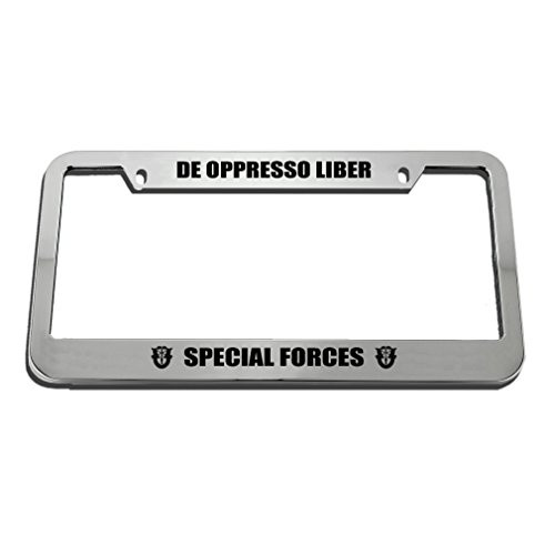 De Oppresso Liber Special Forces License Plate Frame Tag Holder