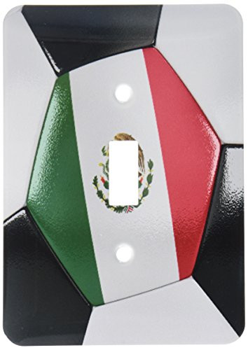 3dRose lsp-181229-1 Mexico Soccer Ball Toggle Switch