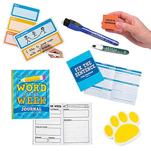 Mr_ Emc2 Educational Toys for Kids Homeschool Supplies  Read Write Vocabulary Learning Games  1st 2nd 3rd 4th Graders  Home Schooling Classroom Teacher  Spelling Handwriting Sight Words