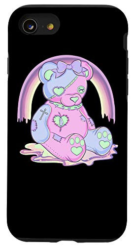 iPhone SE 2020  7  8 Pastel Goth Teddy Bear Japanese Anime Kawaii Menhera Case